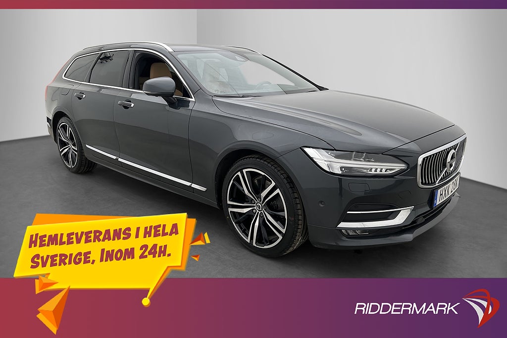 Volvo V90 D5 AWD Inscription B&W 360° Pano Värmare HuD Drag