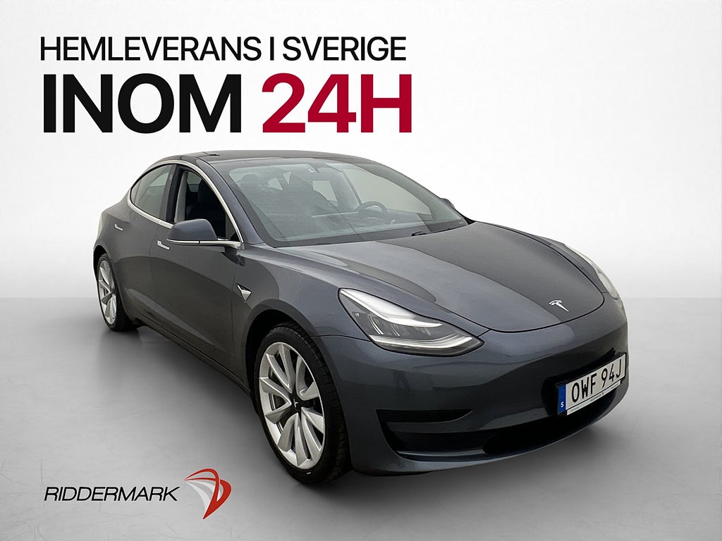 Tesla Model 3 Standard Range Plus Pano Navi Skinn ISOFIX