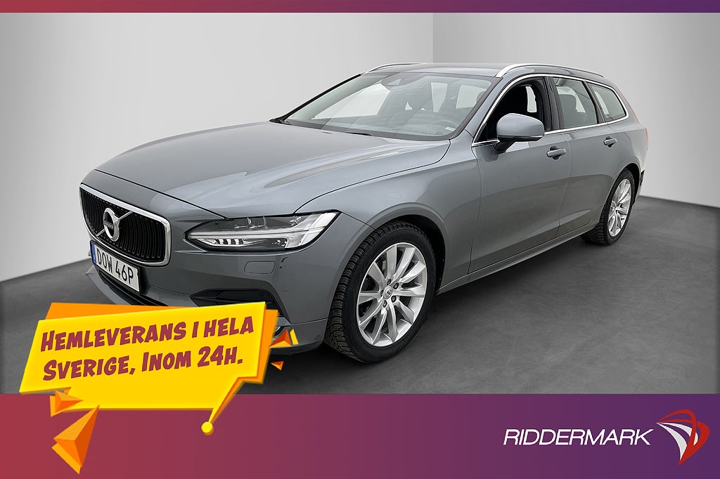 Volvo V90 D4 Advanced VOC Värmare Kamera Navi Skinn Dragkrok