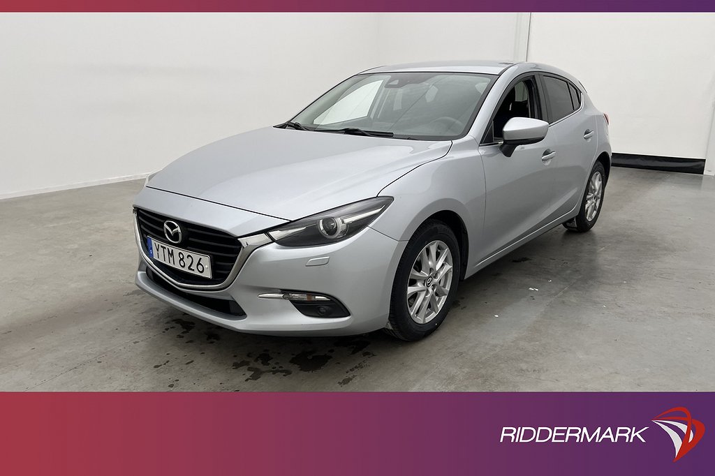 Mazda 3 Sport 120hk Vision Navi Sensorer Rattvärme Keyless