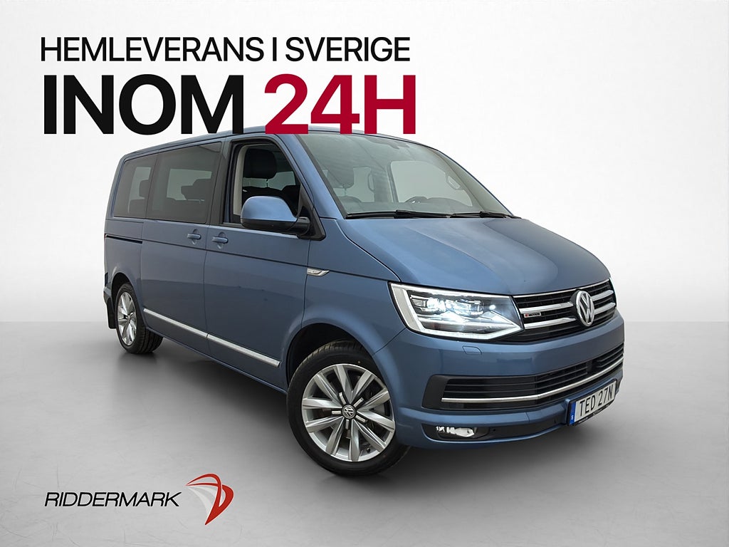 Volkswagen Multivan 4M Värm Drag LED Kamera El-Dörrar 7-Sits