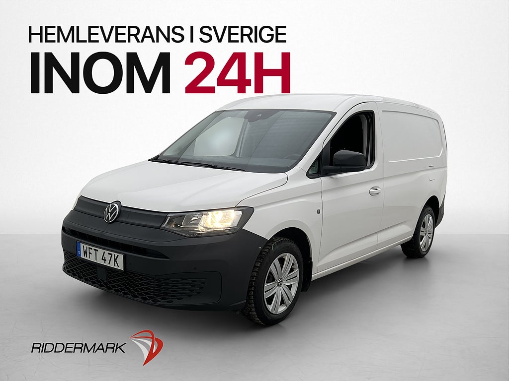 Volkswagen Caddy Maxi Cargo Värmare Drag PDC CARPLAY Moms