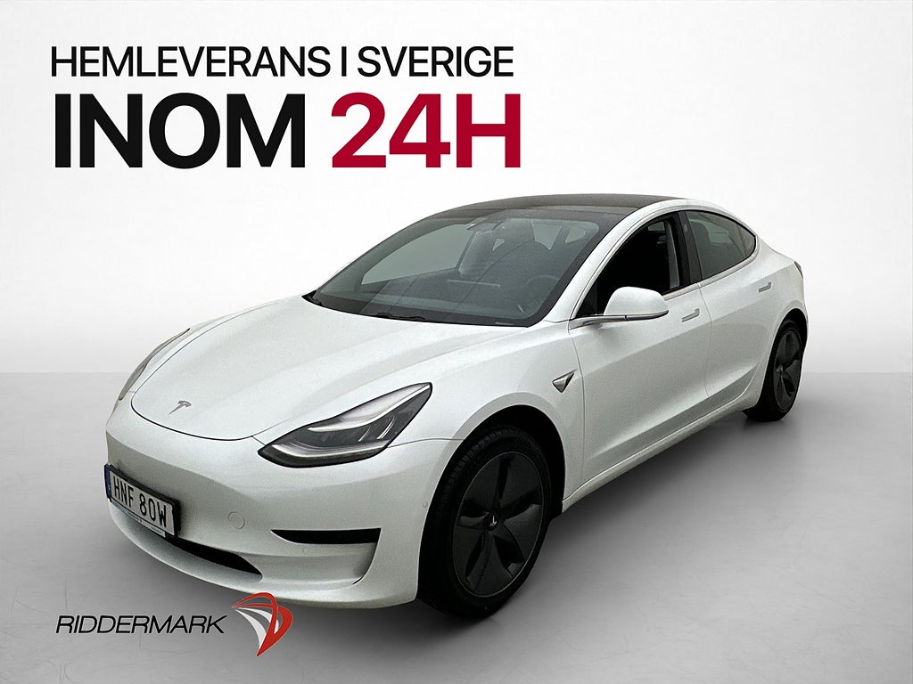 Tesla Model 3 Standard Range Plus Skinn Pano Dragkrok 325hk