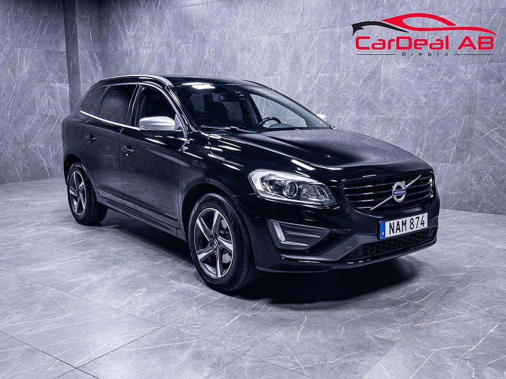 Volvo XC60 D4 AWD R-Design M-Värmare Delläder Navi Drag VOC