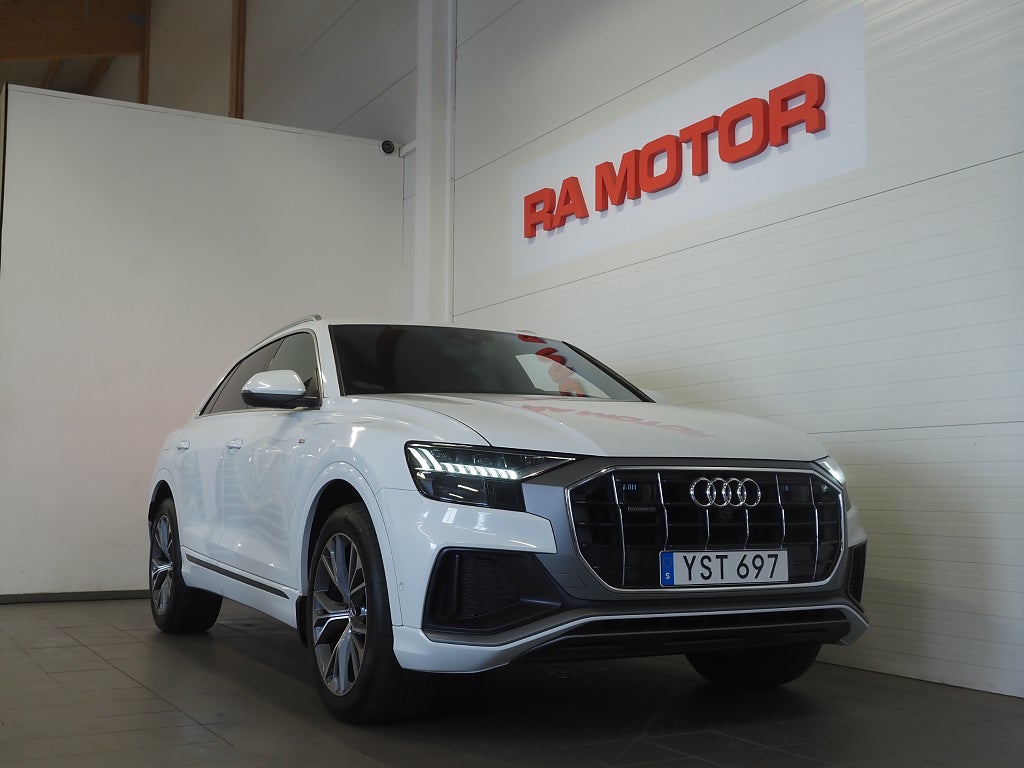 Audi Q8 50 TDI 286hk Q S-Line |B&O|Drag|360°|D-värm|Matrix|