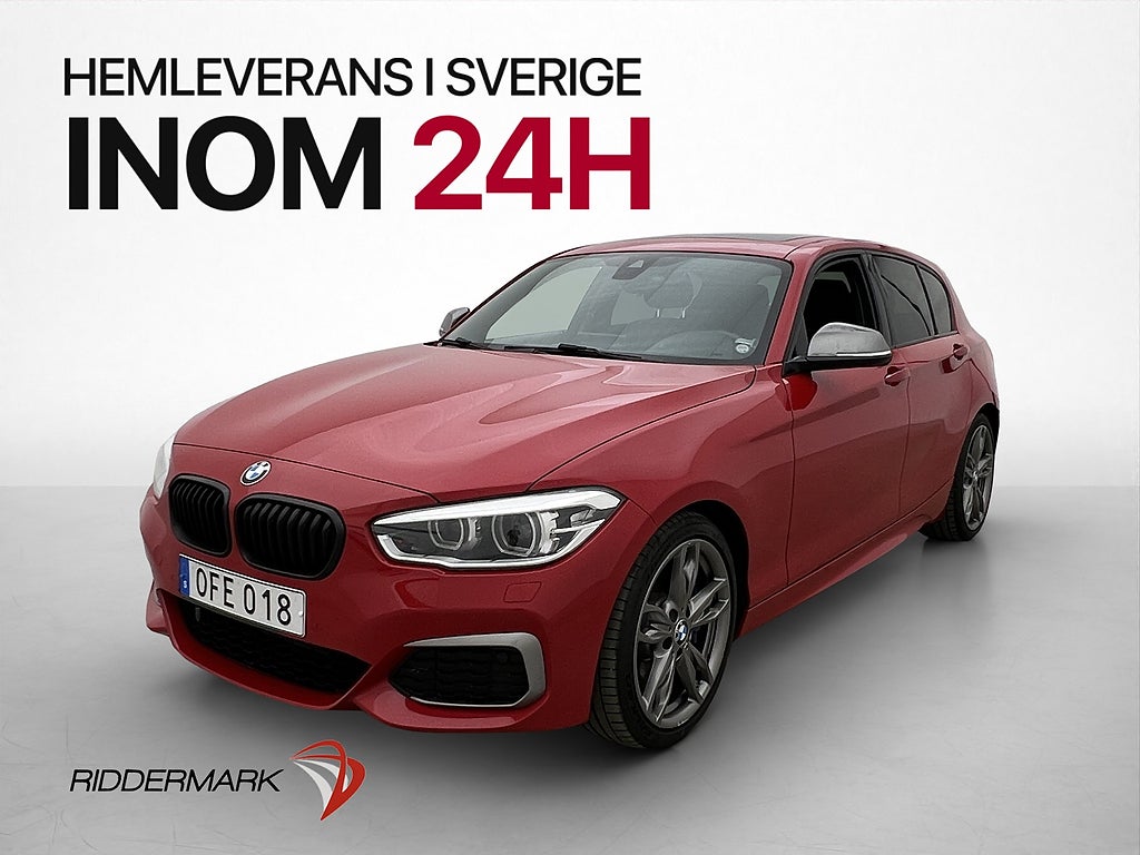 BMW M140i xDrive 340hk Taklucka H/K Navi Kamera Svensksåld