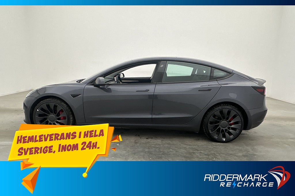 Tesla Model 3 Perfomance AWD Autopilot Svensksåld MOMS