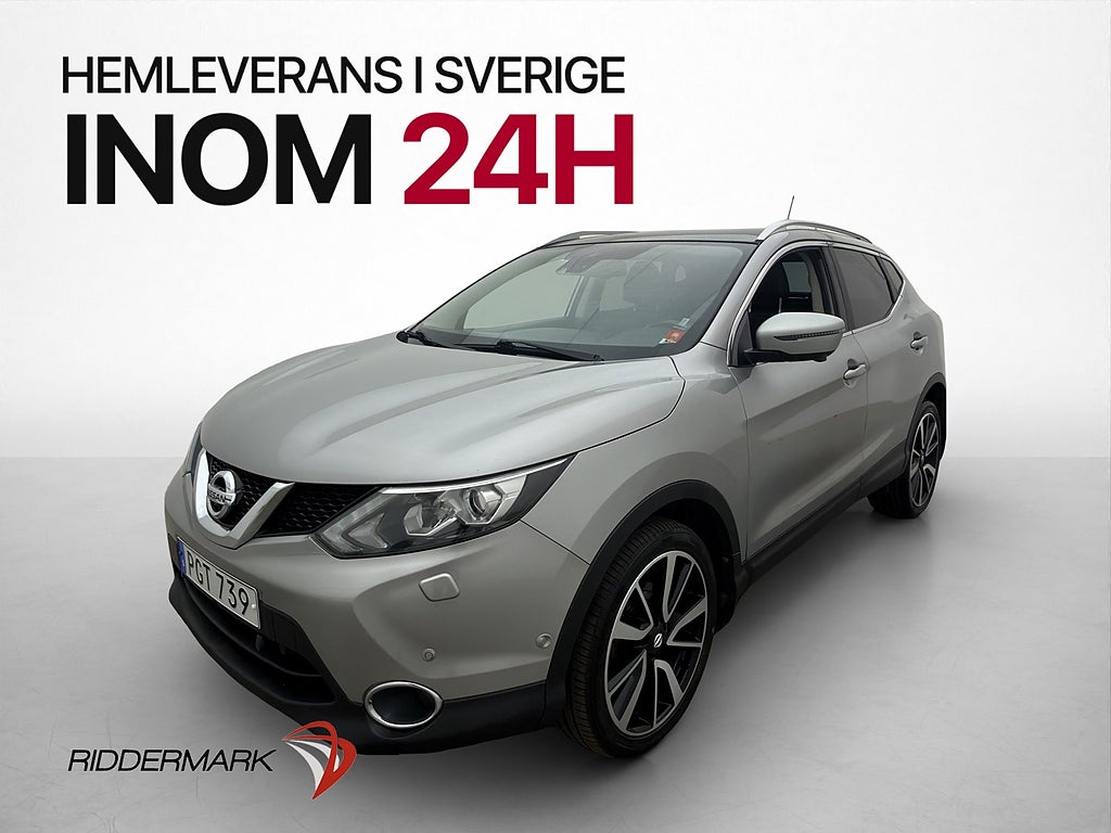 Nissan Qashqai 1.6 130hk Tekna Pano M/K-Värmare 360° Drag