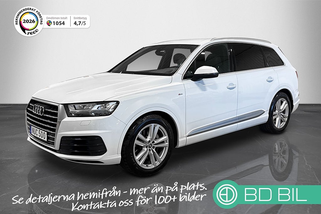 Audi Q7 3.0 TDI 272HK S-LINE 7-SITS VÄRMARE COCKPIT BOSE LUFT