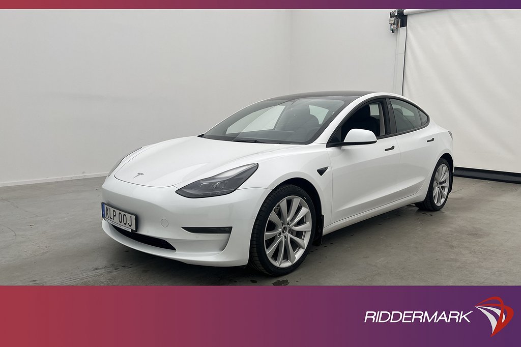 Tesla Model 3 Long Range AWD Dragkrok Autopilot Sv.Såld