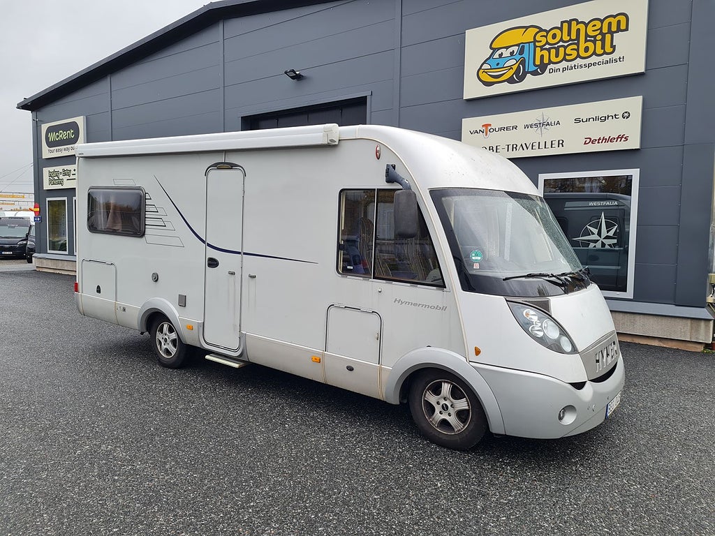 Hymer B 654 CL – dragkrok, bra lastvikt, fin