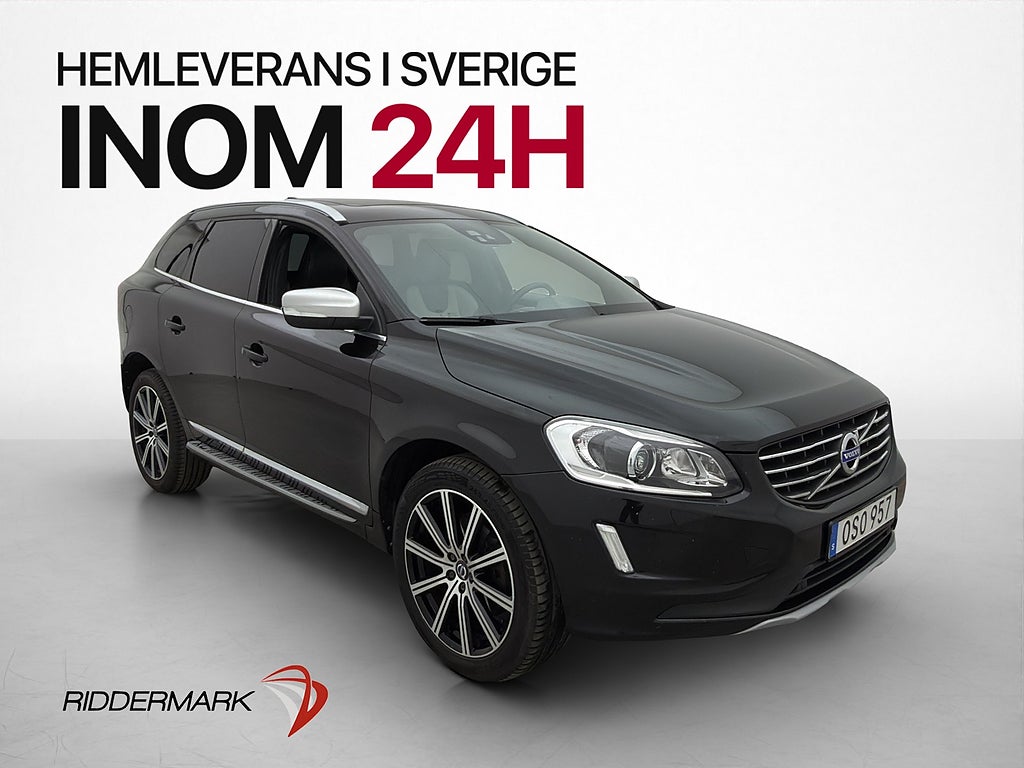 Volvo XC60 D5 AWD Summum VOC Pano Dragkrok Skinn Rattvärme
