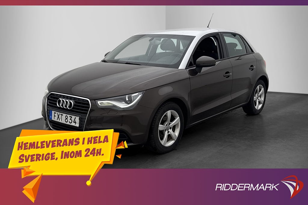 Audi A1 Sportback 1.6 TDI 90hk Sport Farthållare Bluetooth