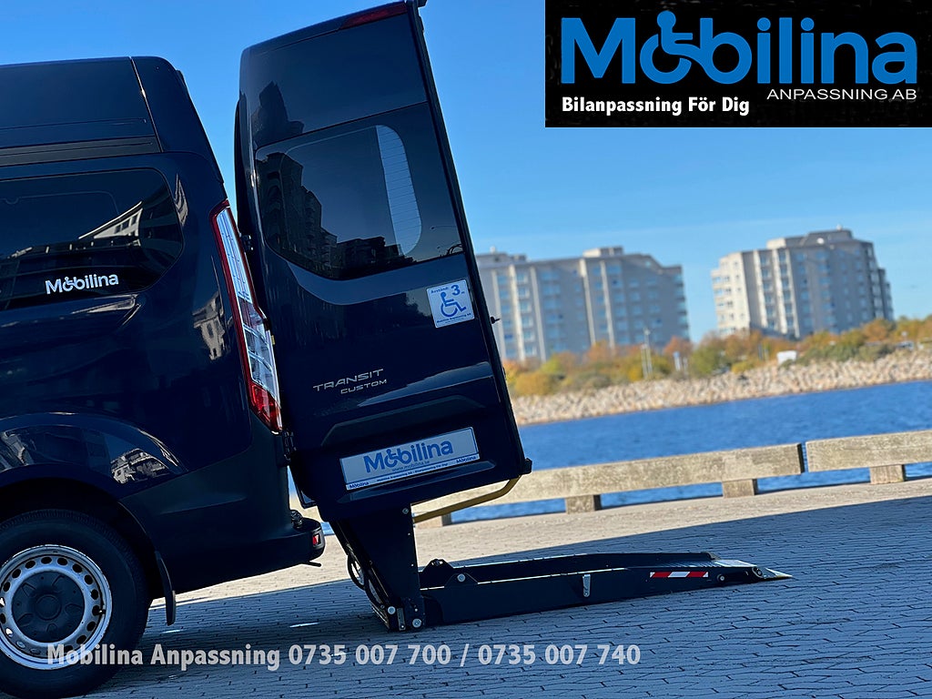 Ford Transit Custom Handikappanpassad Rullstolsbil 
