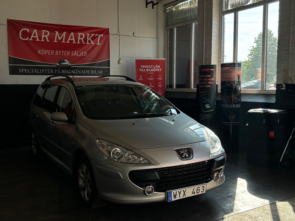 Peugeot 307 Break 2.0 Euro 4 Nybesiktigad / Dragkrok