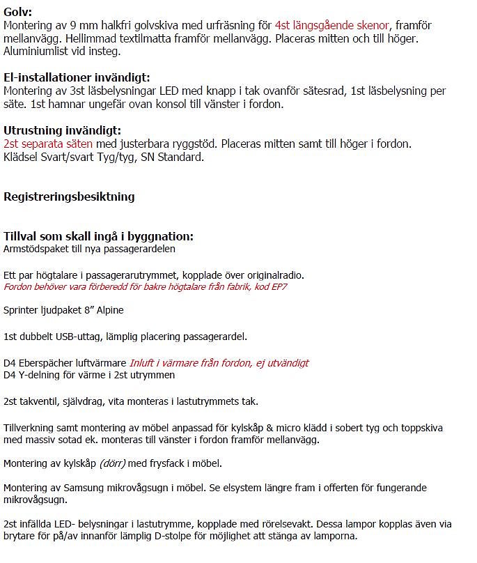 Mercedes-Benz Sprinter 319  CDI A4 Crossbuss SN Byggnation - bild 28