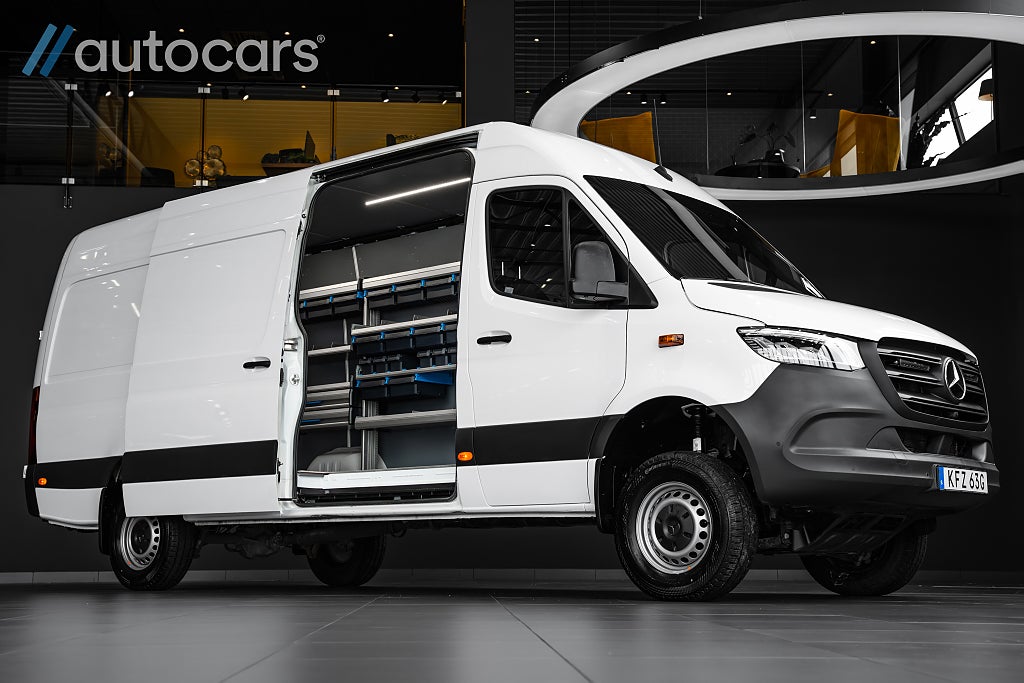 Mercedes-Benz Sprinter 319 CDI 190hk 4x4 9G|Leasbar|Inredning|Kompressor|Vinda