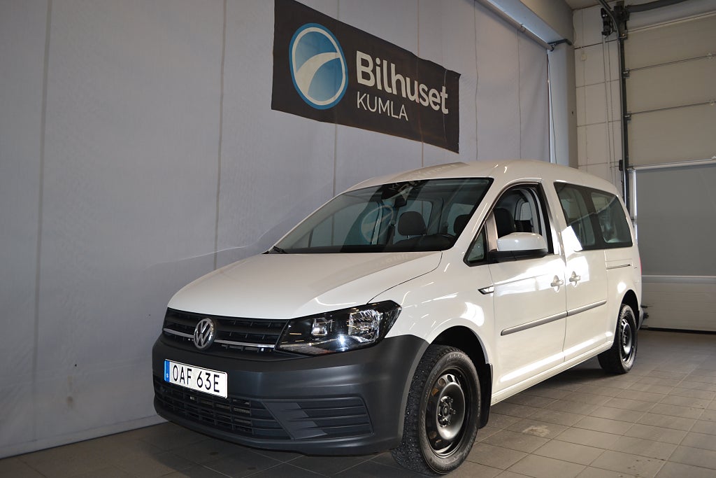 Volkswagen Caddy Maxi Life, 2,0TDI 102hk Aut Drag Värmare 7-sits