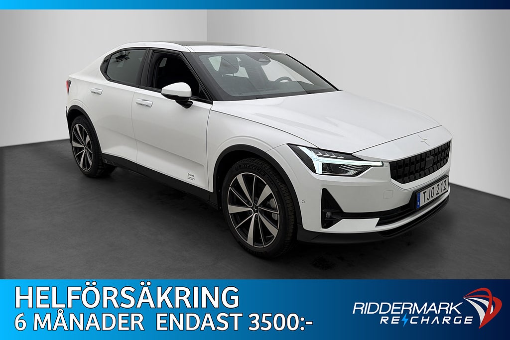 Polestar 2 Long Range 231hk Pilot Plus Pano H/K Drag 360°