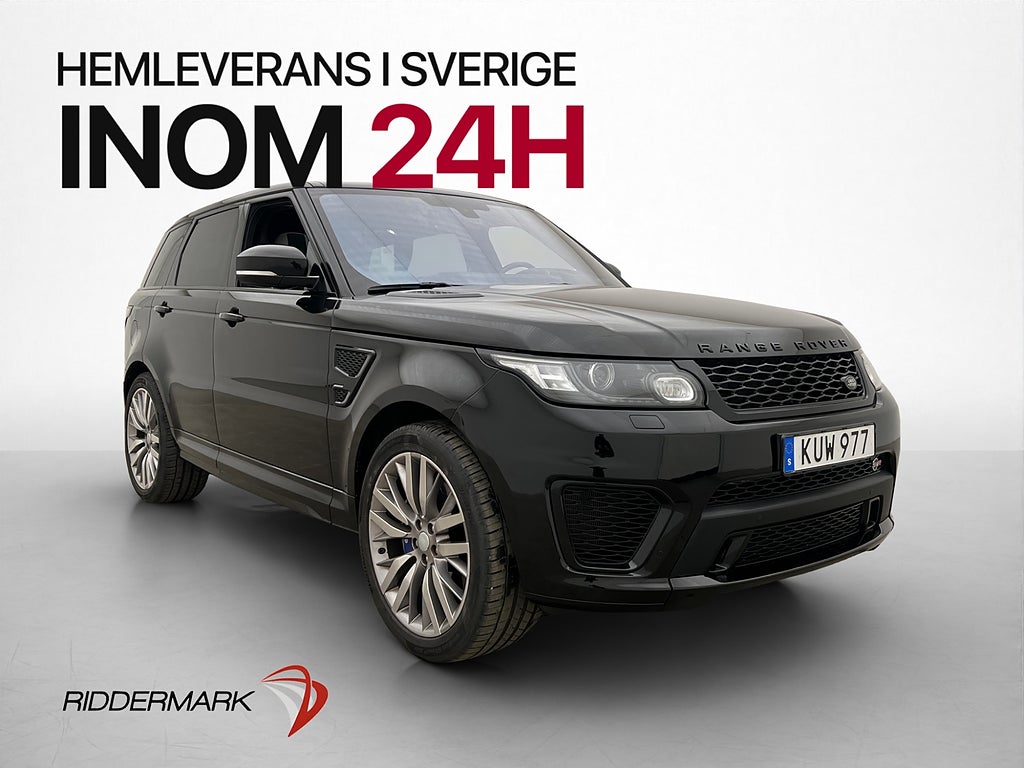 Land Rover Range Rover Sport SVR 550hk Sportavgas Svensksåld