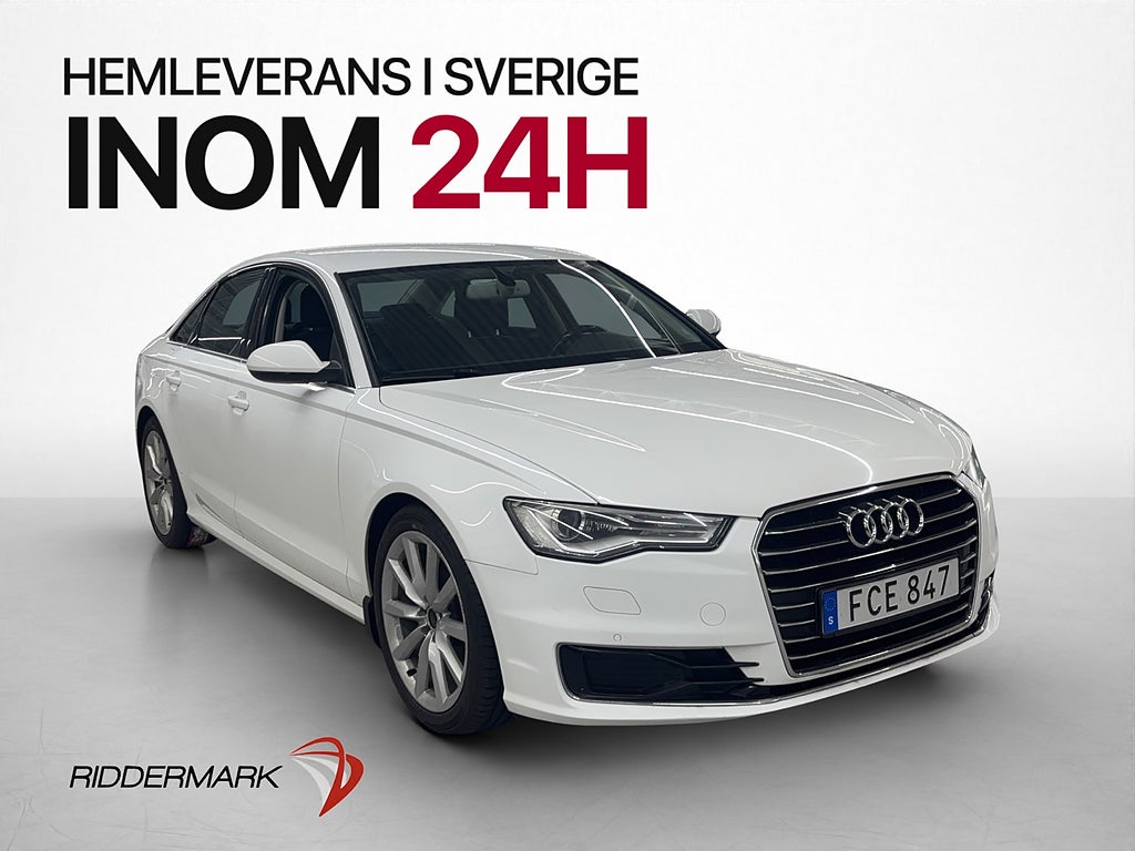 Audi A6 2.0 TDI 190hk Sport Edt Keyless Sensorer Bluetooth
