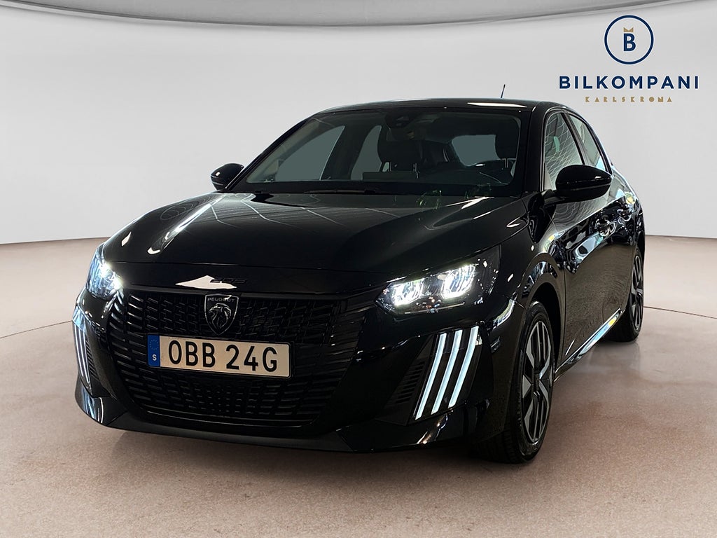 Peugeot 208 75hk 1.2 PureTech CarPlay P-sensorer Nybilsgaranti 2024