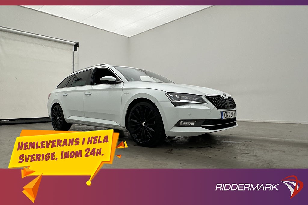 Skoda Superb TSI 4x4 L&K Värmare Canton Kamera CarPlay Drag