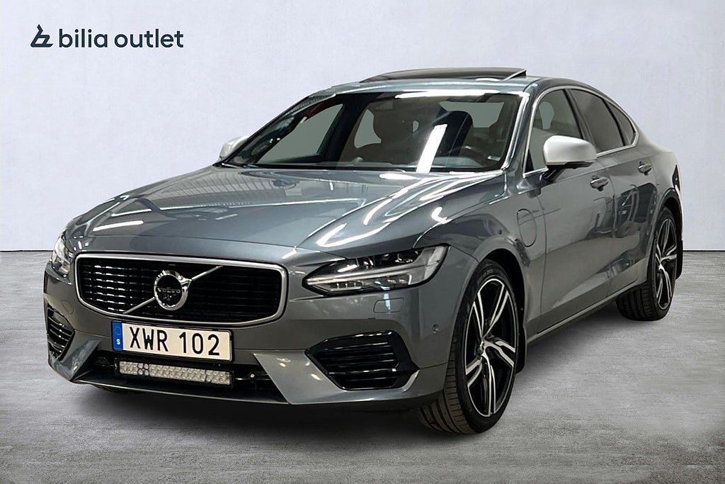 Volvo S90 T8 AWD R-Design Pro 407hk B&W HuD Luftfjädr Drag 360°