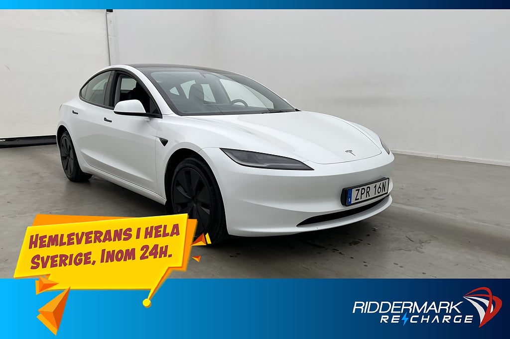 Tesla Model 3 Standard Range Pano Autopilot Svensksåld MOMS