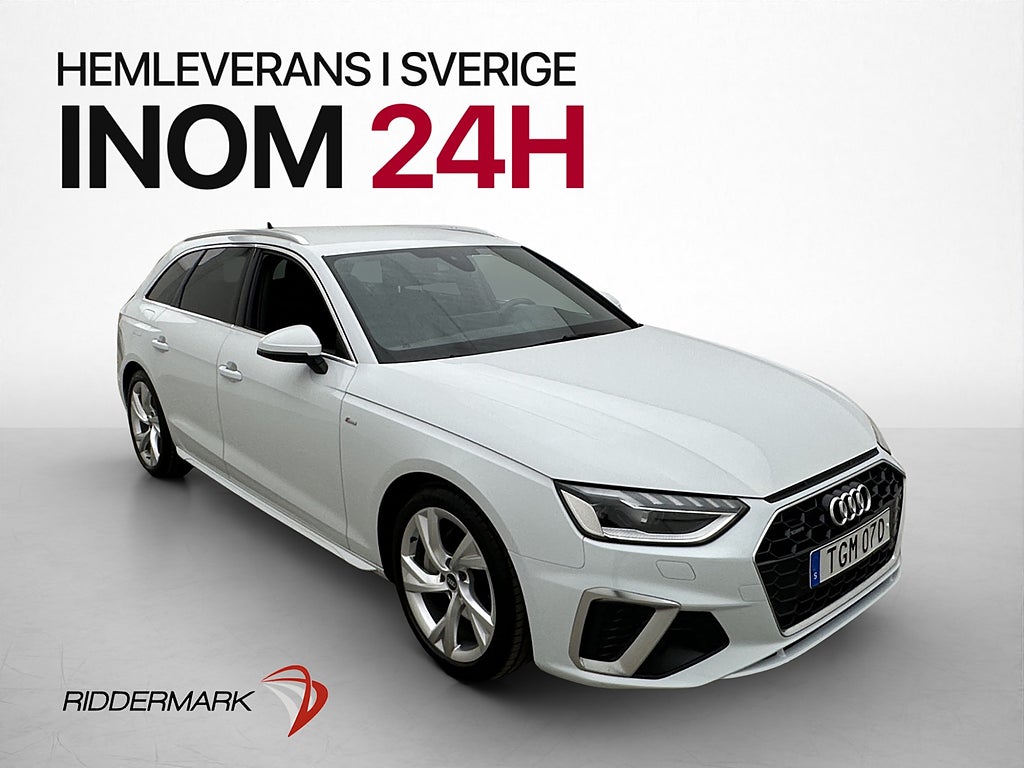 Audi A4 40 TFSI MHEV Q S-Line Cockpit P-Värmare Kamera Moms