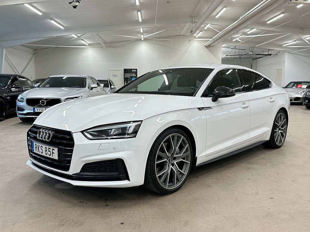 Audi A5 SB 45 TFSI QUATTRO S-LINE VÄRMARE DRAG 1 ÄGARE EU6