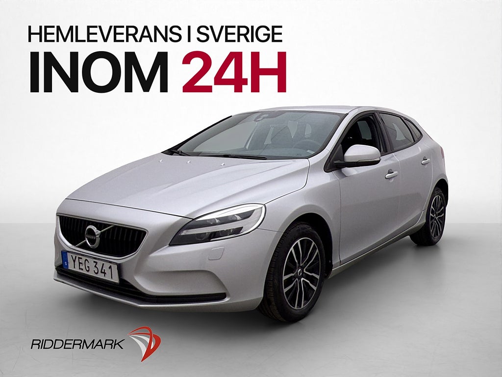 Volvo V40 D2 122hk Momentum VOC Värmare Dragkrok Sensorer