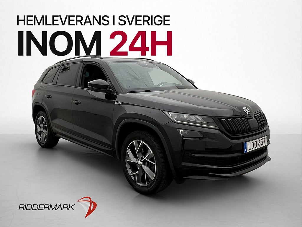 Skoda Kodiaq 2.0 TDI 4x4 Sportline Pano 7-sits Drag Navi