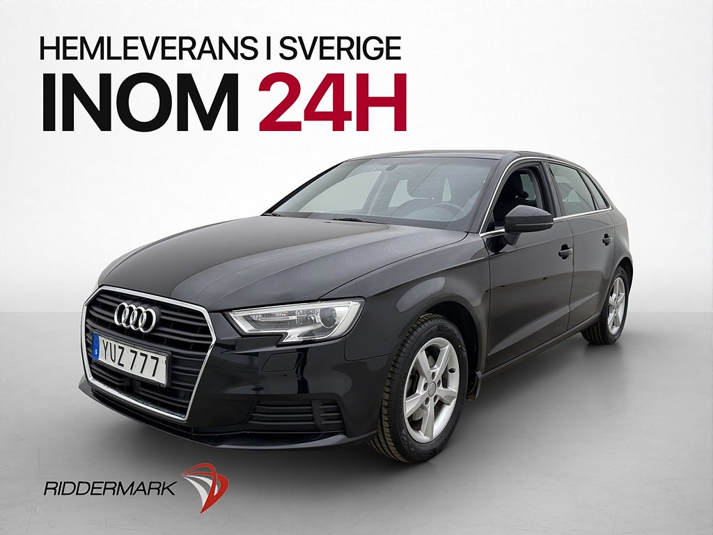 Audi A3 30 TFSI 116hk Proline Sensorer Adaptiv-Fart Drag