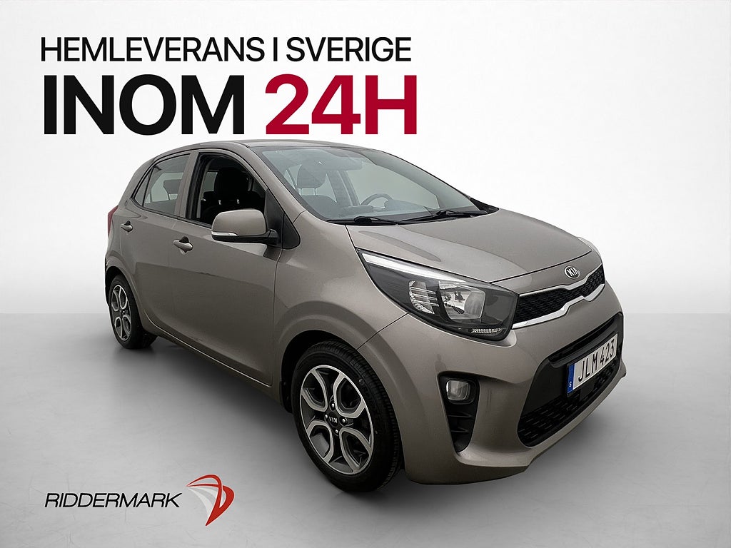 Kia Picanto 1.0 MPI GLS Kamera CarPlay 0,5l/mil Låg-Årsskatt