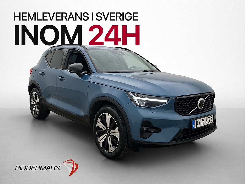 Volvo XC40 Recharge T4 Plus Dark Värmare 360° H/K Skinn Navi