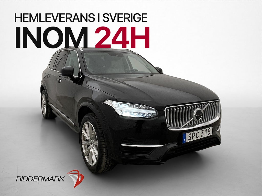 Volvo XC90 T8 AWD Inscription Pano 7-Sits VOC Skinn Orrefors