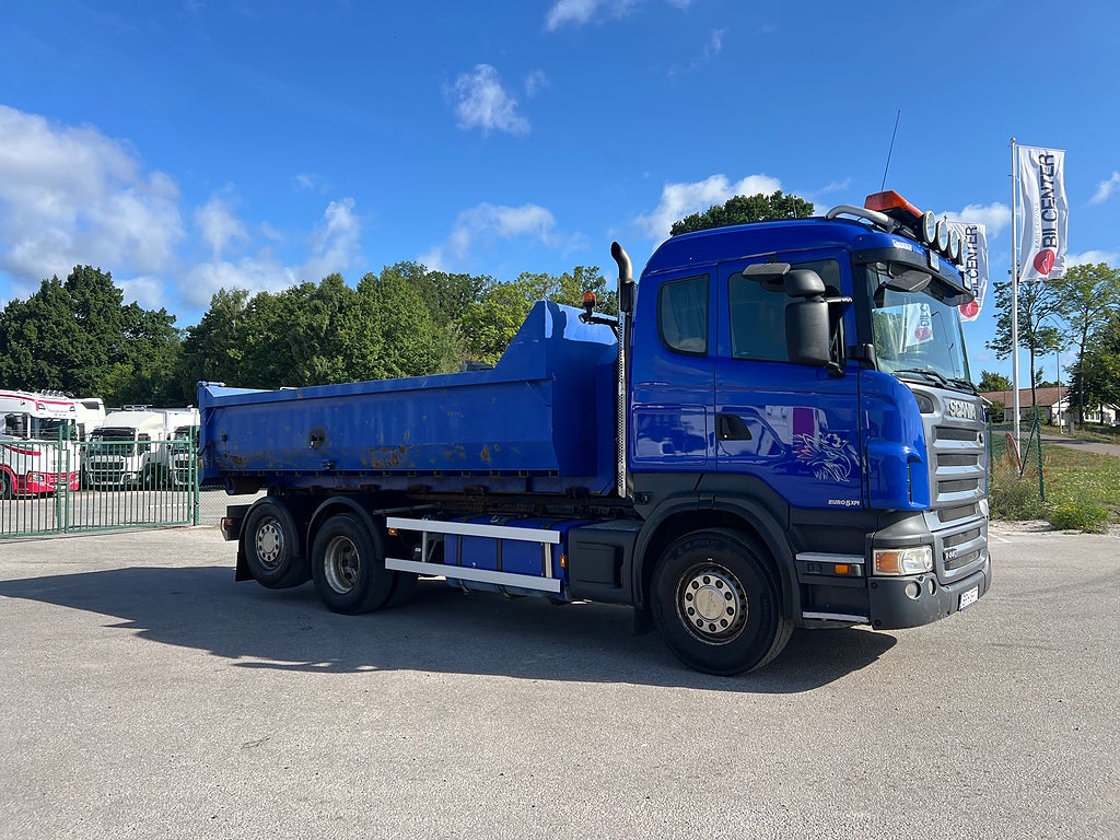 Scania R440 6x2*4 Hiab Lastväxlare inkl Flak, Euro 5