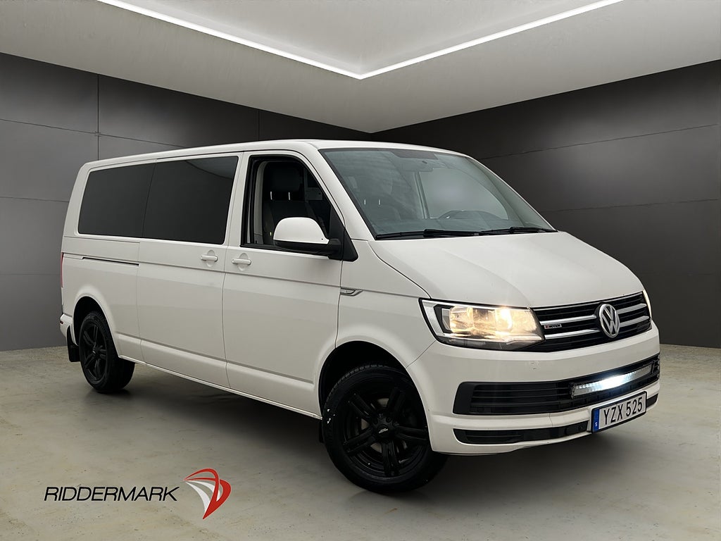 Volkswagen Caravelle Lång 4M M/K-Värmare Kamera 8-Sits Moms