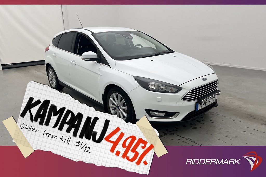 Ford Focus 1.0 EcoBoost 125hk Titanium Rattvärme 4,95% Ränta