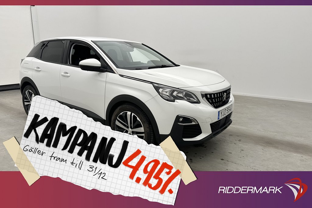 Peugeot 3008 1.6 BlueHDi EAT 120hk Sensorer Drag 4,95% Ränta