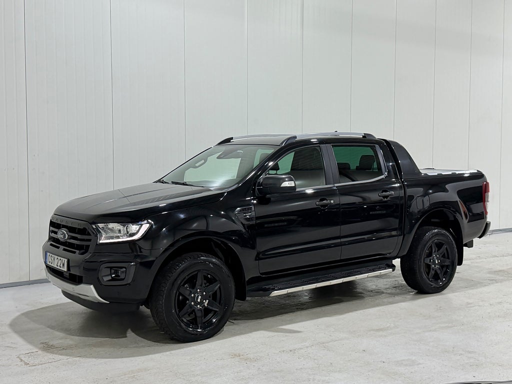 Ford ranger Dubbelhytt 2.0 Bi-Turbo 213HK 4x4 WILDTRAK kamera Skinn