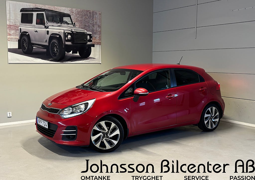 Kia Rio 5-dörrar 1.2 CVVT GLS 1 ägare backkamera Navi Rattvärme