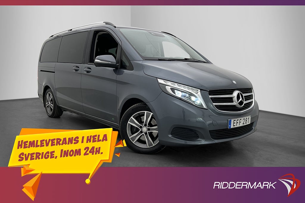 Mercedes-Benz V 220 d Värmare Dragkrok B-Kamera Navi 8-Sits