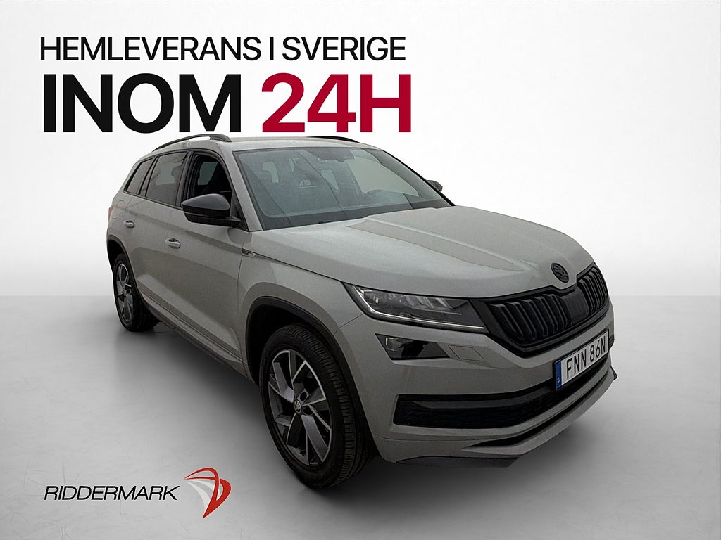 Skoda Kodiaq 2.0 TSI 4x4 Sportline 7-Sits Cockpit P-Värmare
