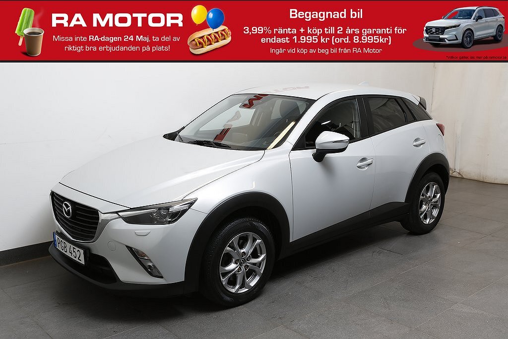 Mazda CX-3 2,0 SKYACTIV-G 120hk Vision Aut Navi Dragkrok 2017
