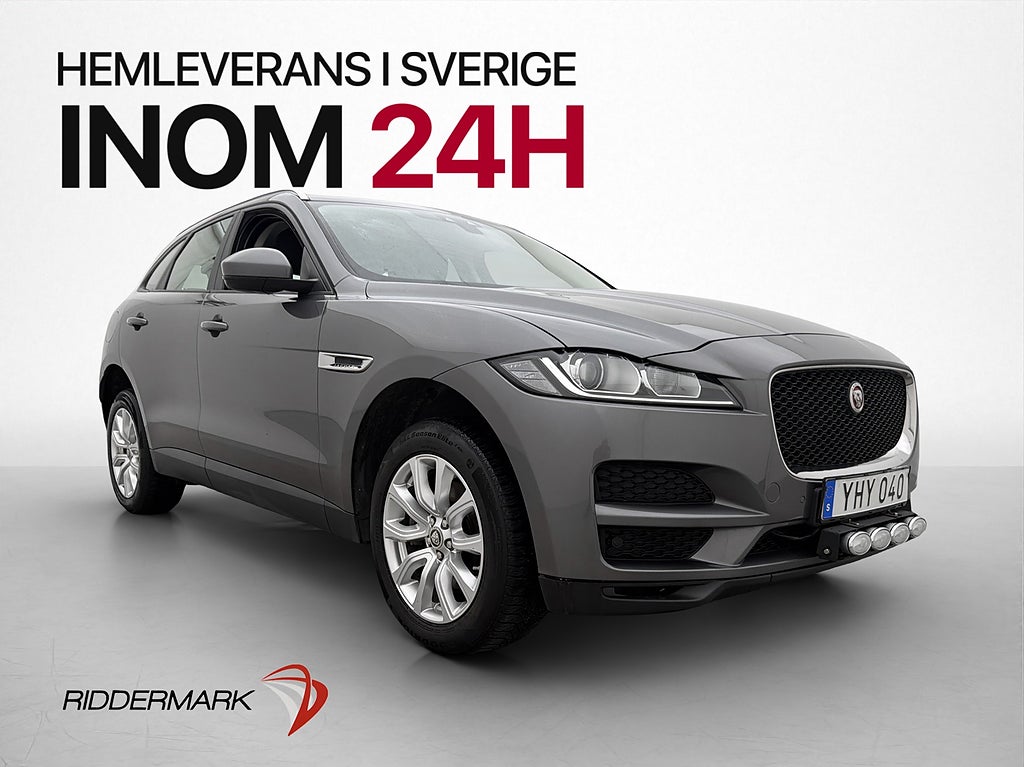 Jaguar F-Pace 20d AWD Kamera Keyless Navi Rattvärm MERIDIAN