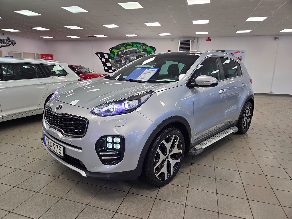 Kia Sportage 2.0 CRDi AWD GT-Line, Panoramatak, 3brukare, Sidesteps