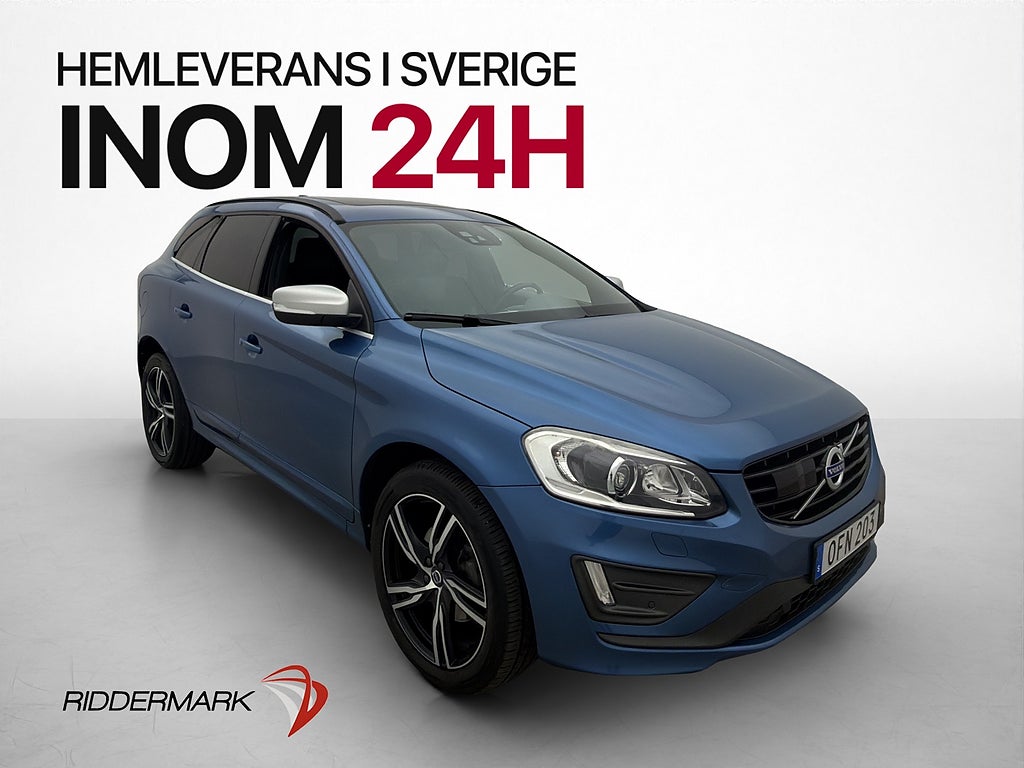 Volvo XC60 D4 220hk AWD Polestar R-Design Pano Kamera Drag