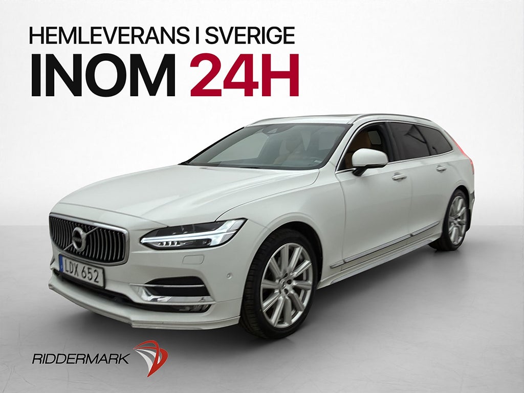 Volvo V90 D4 Inscription Pano VOC Kamera Skinn 4-Zon Drag